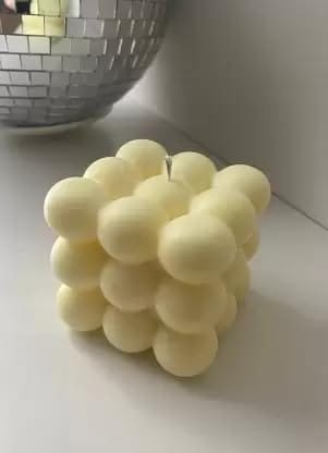 SS Enterprise Organic Soy Wax Bubble Candle for Home Decor | Scented Aromatic Fragrance Candles | Smoke-Free Pillar Candle view 2