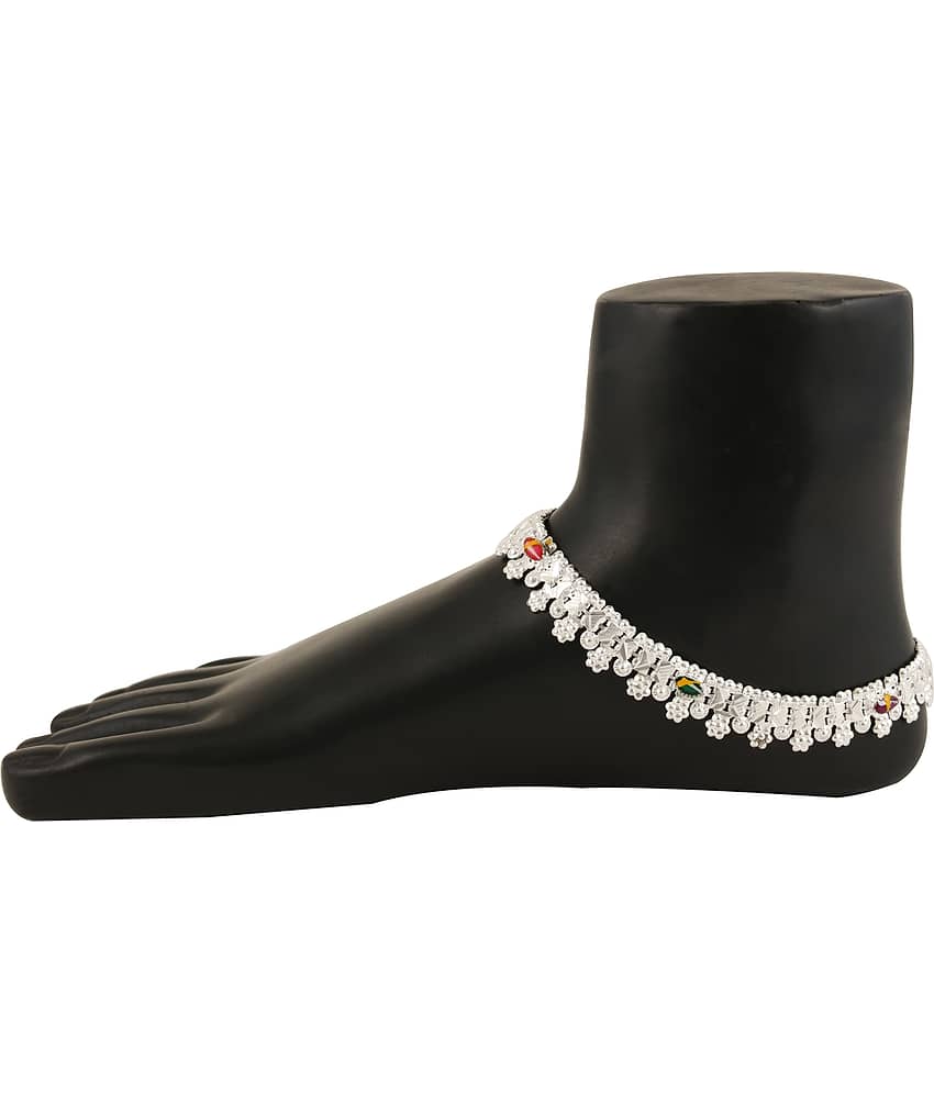 Charms Silver Anklets ( Pack of 1 ) view 2