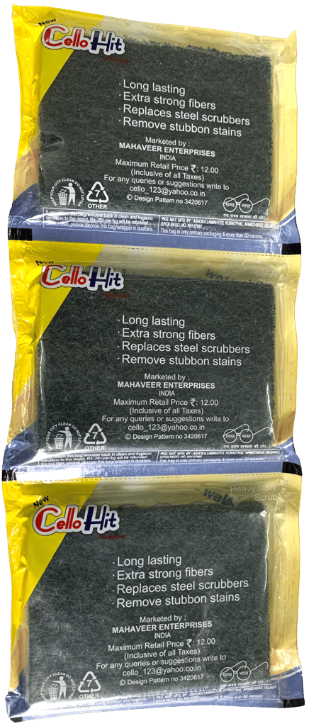 Cello Hit Advanced Cleaning Scrubber (Pack of 3) view 2