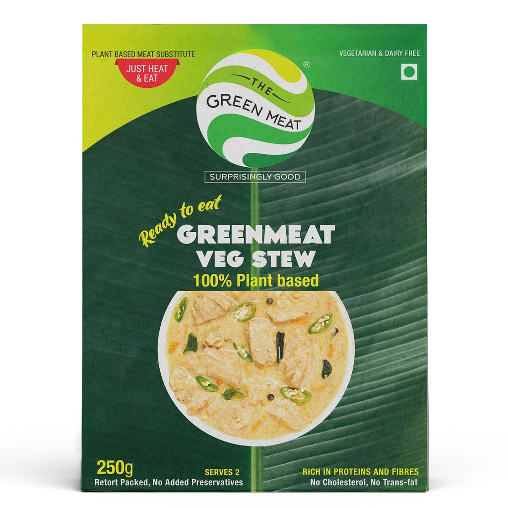 Greenmeat Veg Stew | Plant based & Vegetarian Meat Substitute | Ready to Eat | 250g view 2