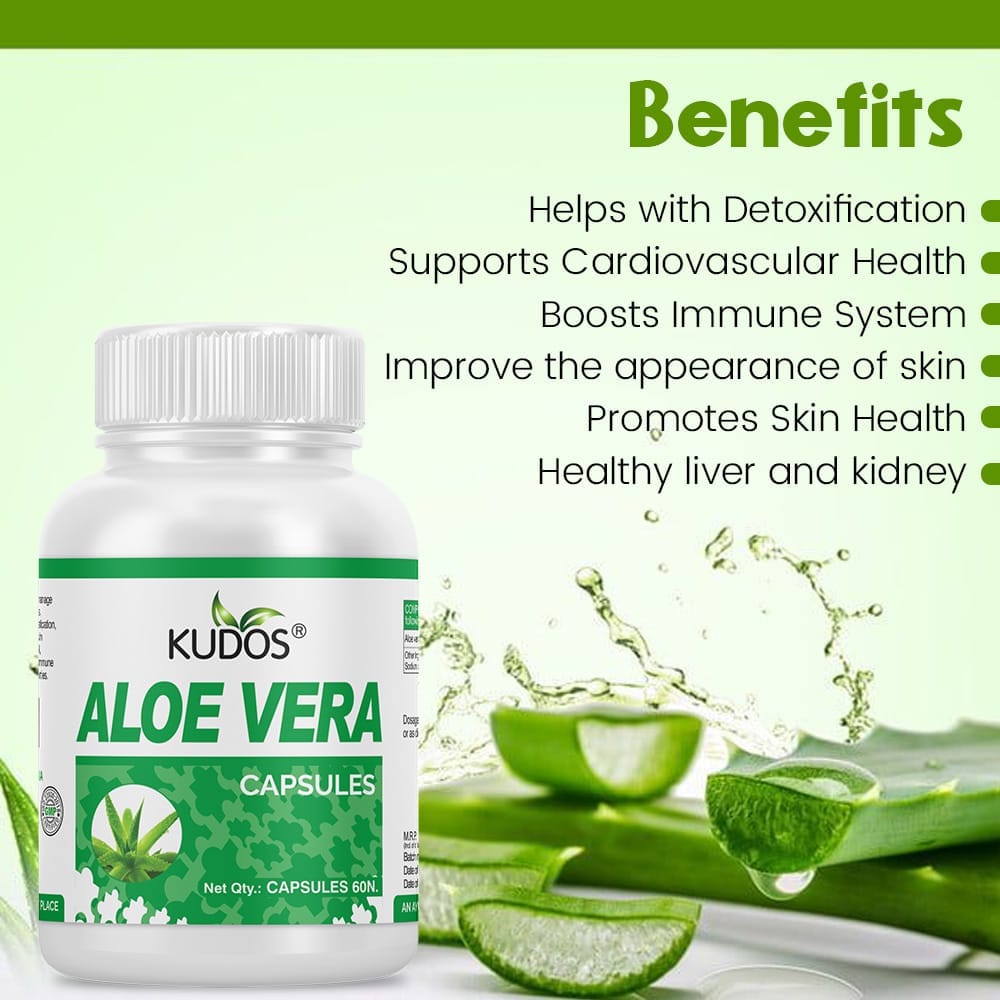 Kudos Aloevera Capsules(60 Caps) view 2