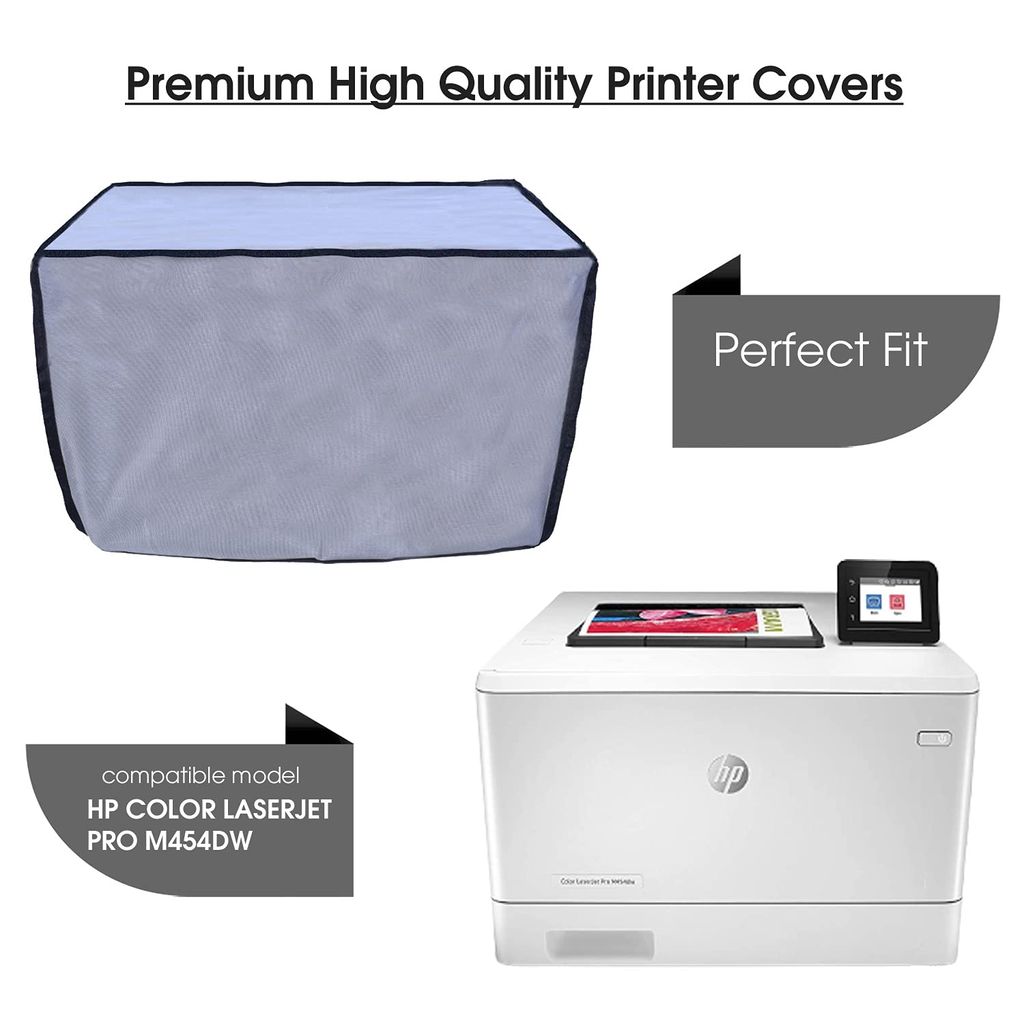 Palap Super Premium Dust Proof Printer Cover for HP Color Laserjet Pro M454dw (Grey, 46.15 x 52 x 34.46 CMs) view 2