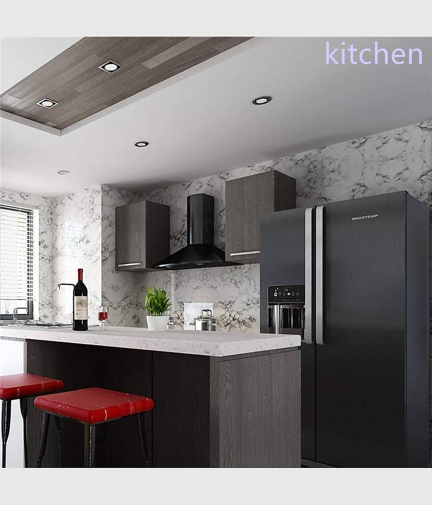 Geeo Premium White Marble Design Wallpaper 60cm x 2m (Pack of 1) view 2