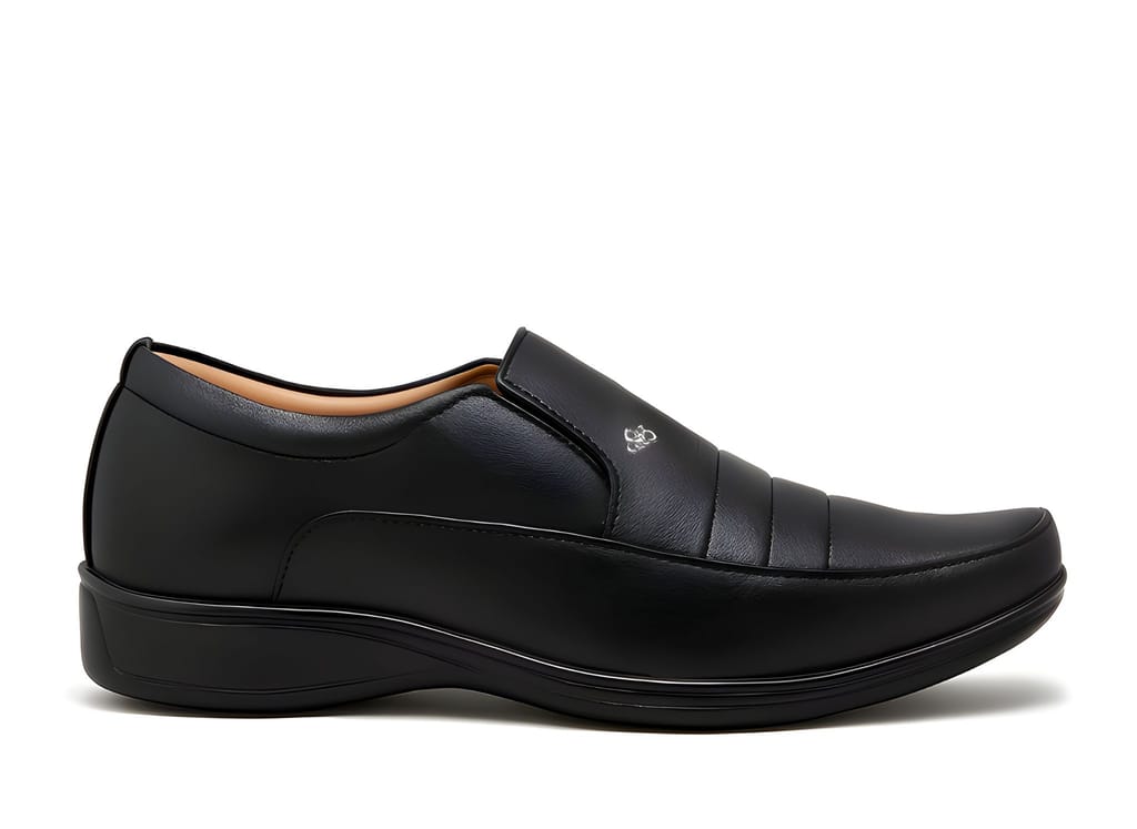 WUGO::Latest Trendy Men Formal Shoes|Black Moccasin Shoes|Office Shoes For Men's & Boys (Free Home Delivery) view 2