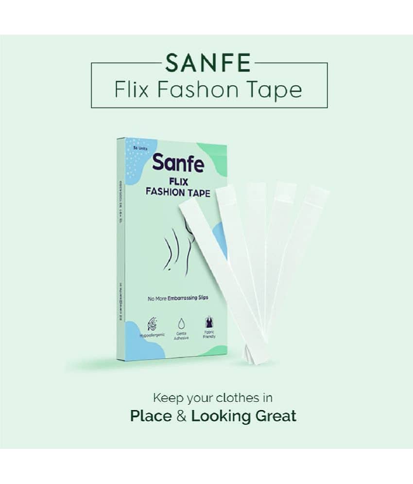 Sanfe Flix Fashion Tape, Fabric Tape & Body Tape, 36 piece Double sided fashion tape, Backless support, Fabric friendly Adhesive view 2