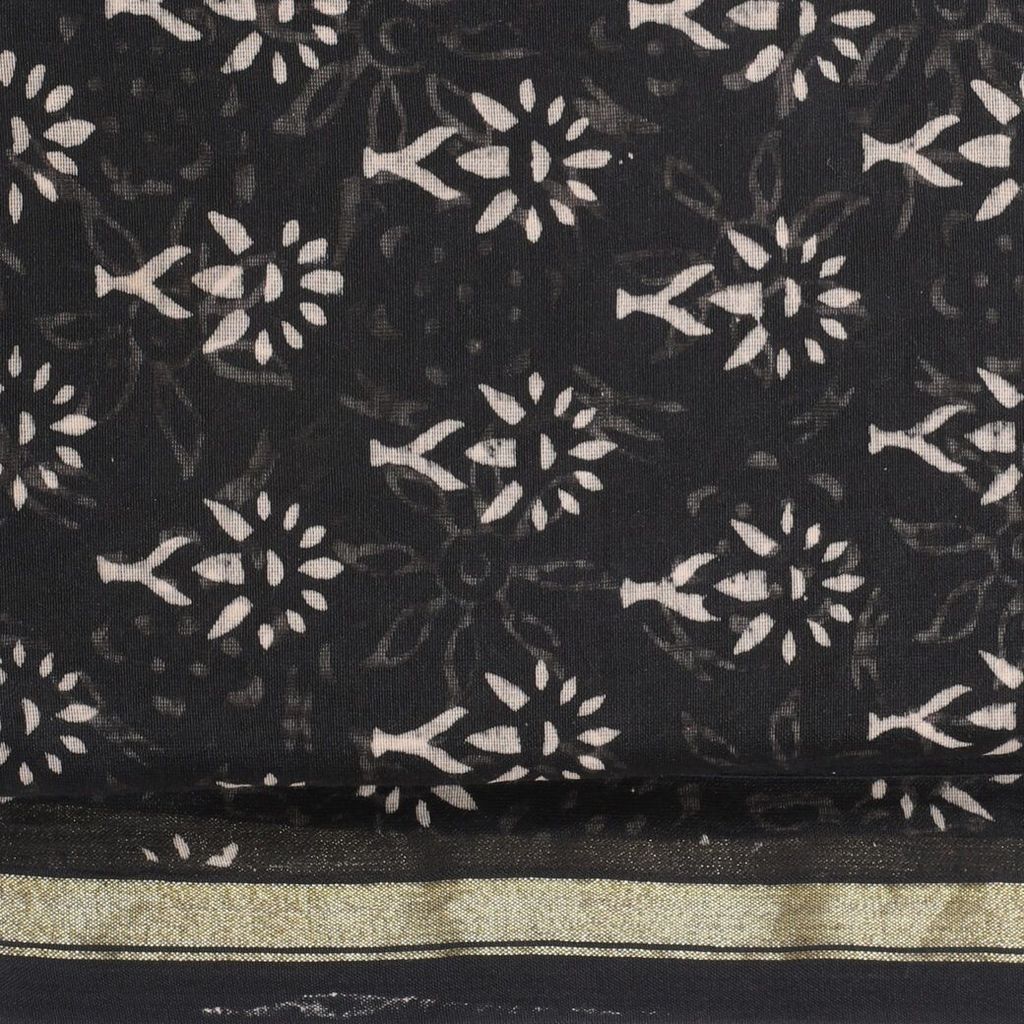 HANDLOOM CHANDERI 03 PCS DABU PRINTED SUIT (SKU - 1RDS01101220 Suit 69) view 2