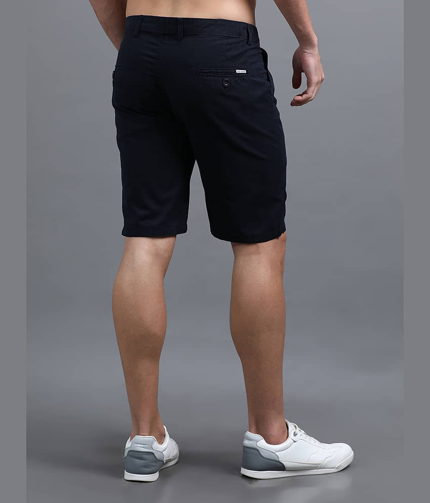 Paul Street Navy Cotton Men's Shorts ( Pack of 1 ) view 2