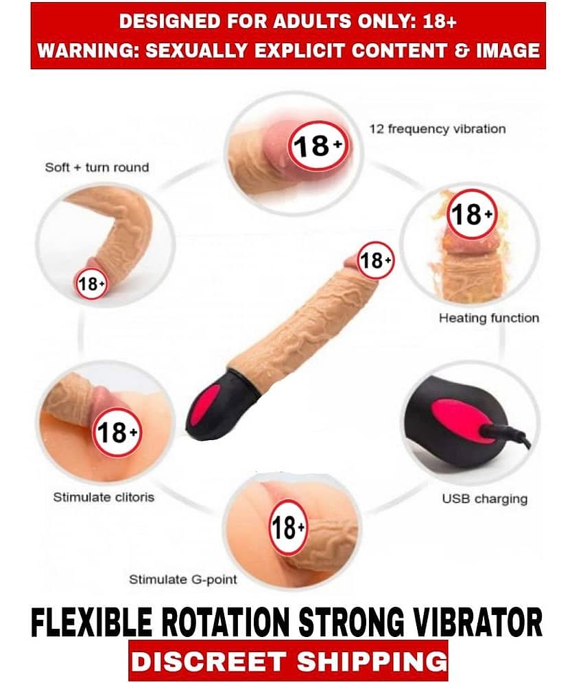 FEMALE ADULT SEX TOYS Solid FLEXIBLE Silicon THRUSTING ROTAION G-Spot Vibrator For Women view 2