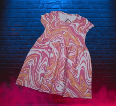 NameBox - Curve Design Frock for Girls, Size - 42 (L)