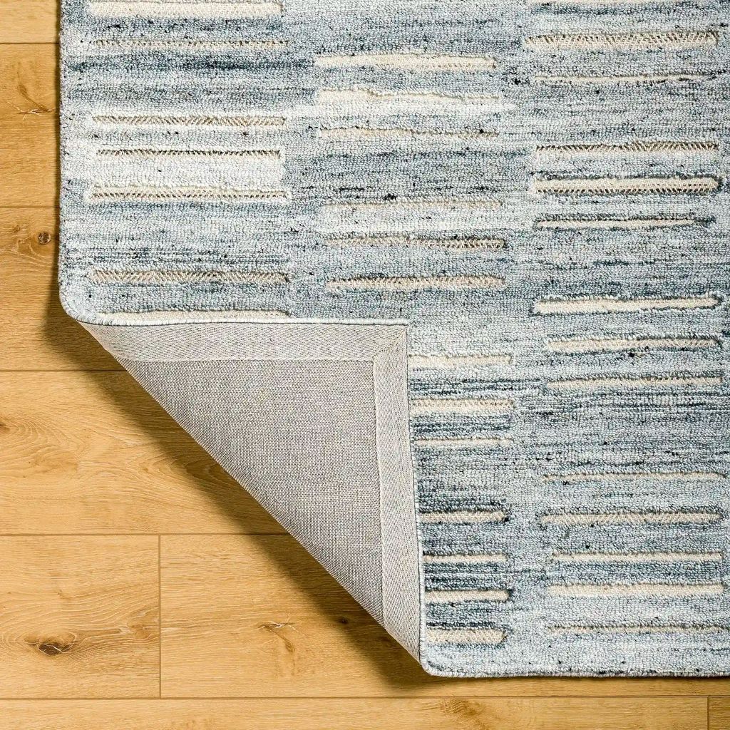 Hand Tufted Calgary Blue Wool Rug view 2