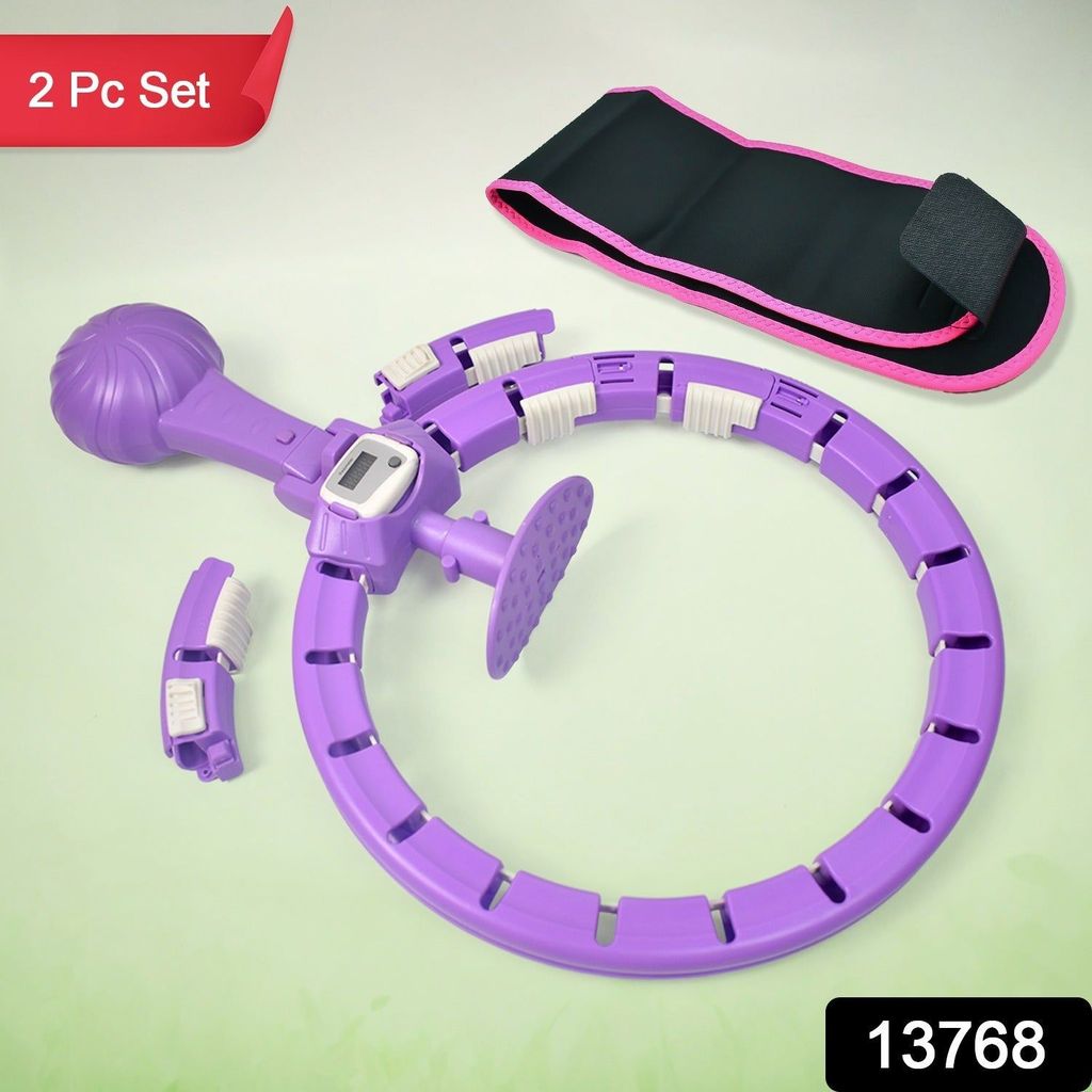 Smart Hula Hoops With Waist Support Belt (2 Pcs Set) view 2