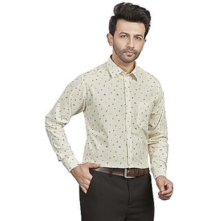 DUKUL Men's Long Sleeve Printed Formal Shirt | Regular Fit | Stylish & Comfortable | Soft Cotton | Machine Washable | Perfect for Business & Office view 2