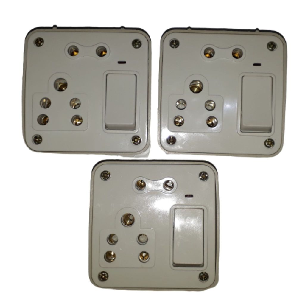 2+1 Electric Switch Socket/Board(Total 3 Pcs) view 2