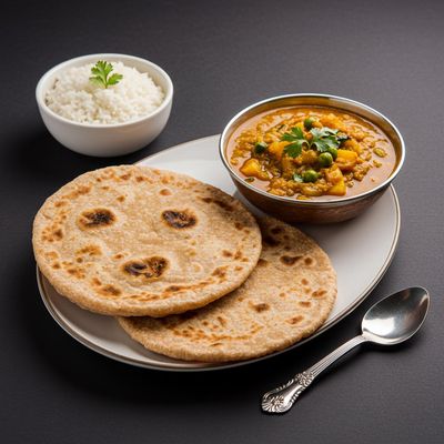 Chappathi (2 Nos) + Veg Curry