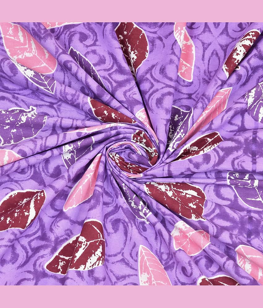 Bombay Spreads Cotton King Size Bedsheet ( Purple ) view 2
