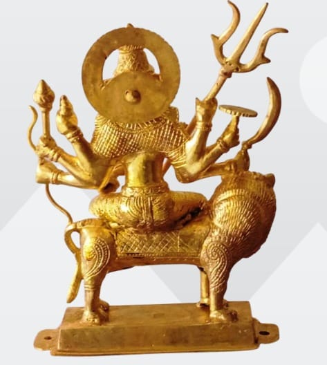 Pancha Loha Durga Devi Idol-1 kg view 2