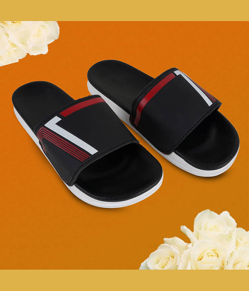 Monoction Dark Grey Men's Slide Flip Flop view 2