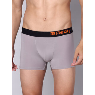 Redry Men's Underwear Anti Bacterial Micromodal Airsoft Trunk (Grey)