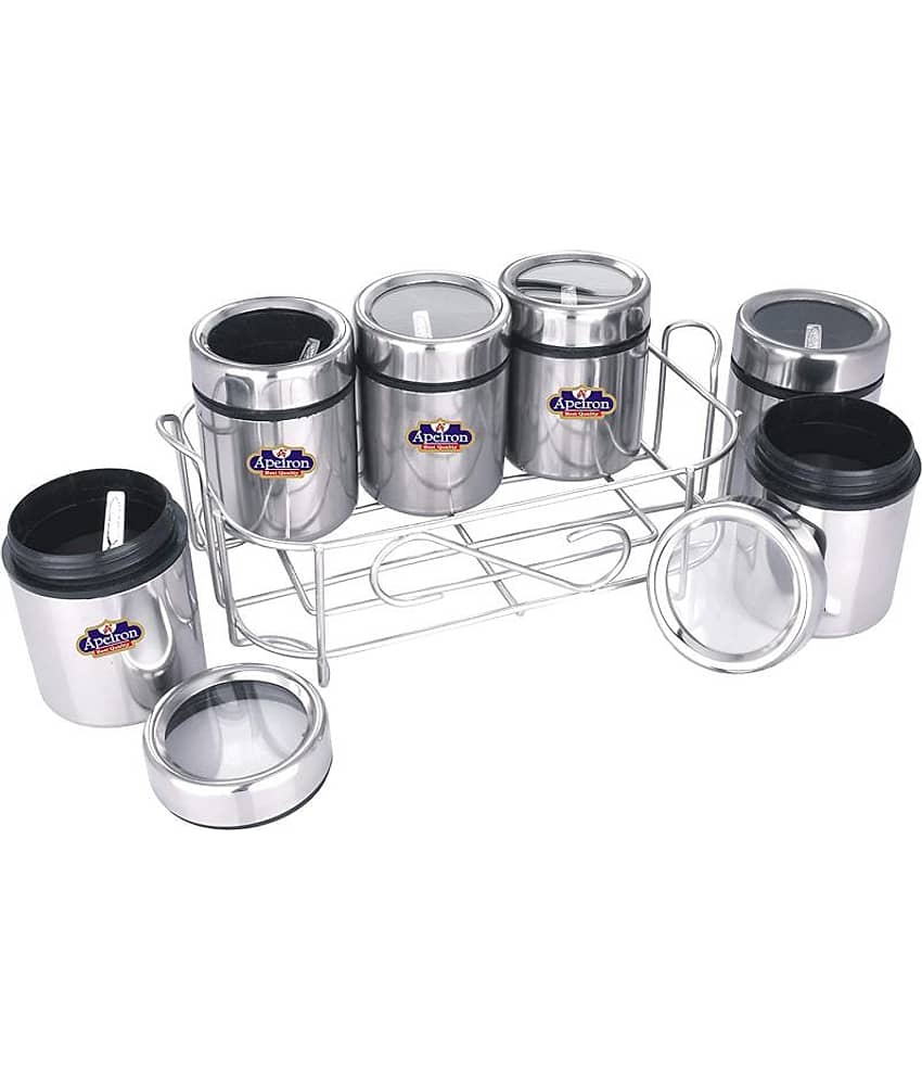 APEIRON Masala dabba Steel Spice Container Set of 6 1050 mL view 2