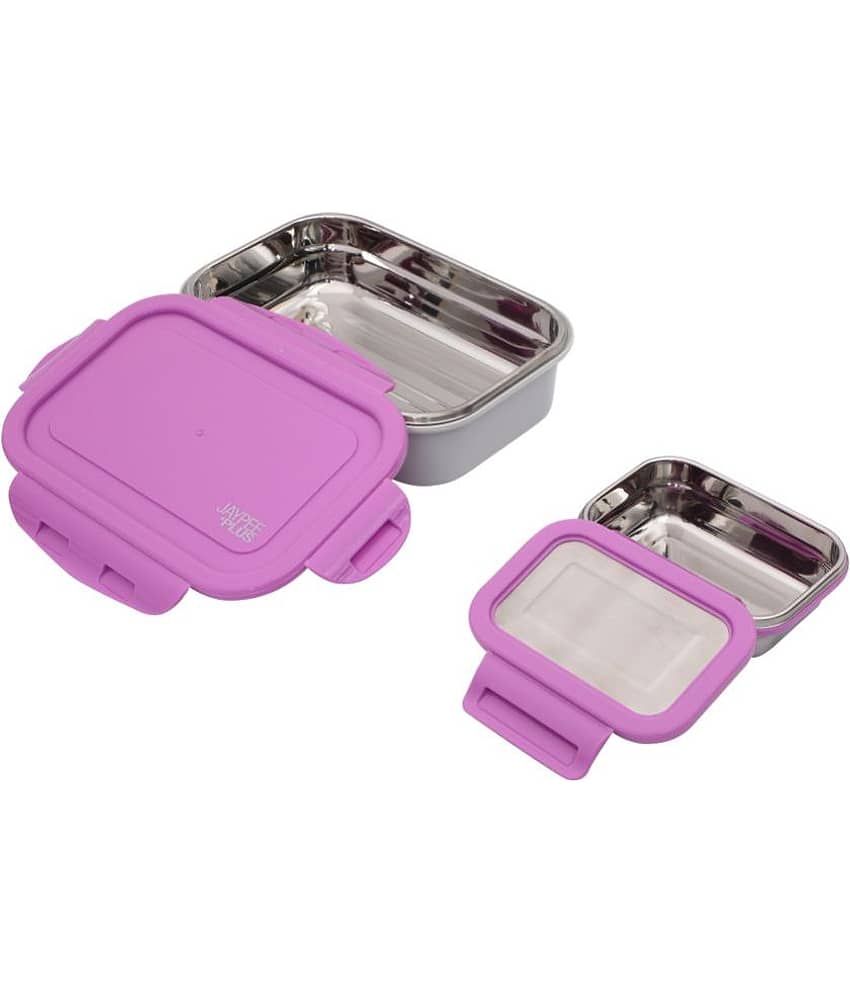 Jaypee - Multicolor Stainless Steel Lunch Box ( Pack of 1 ) view 2