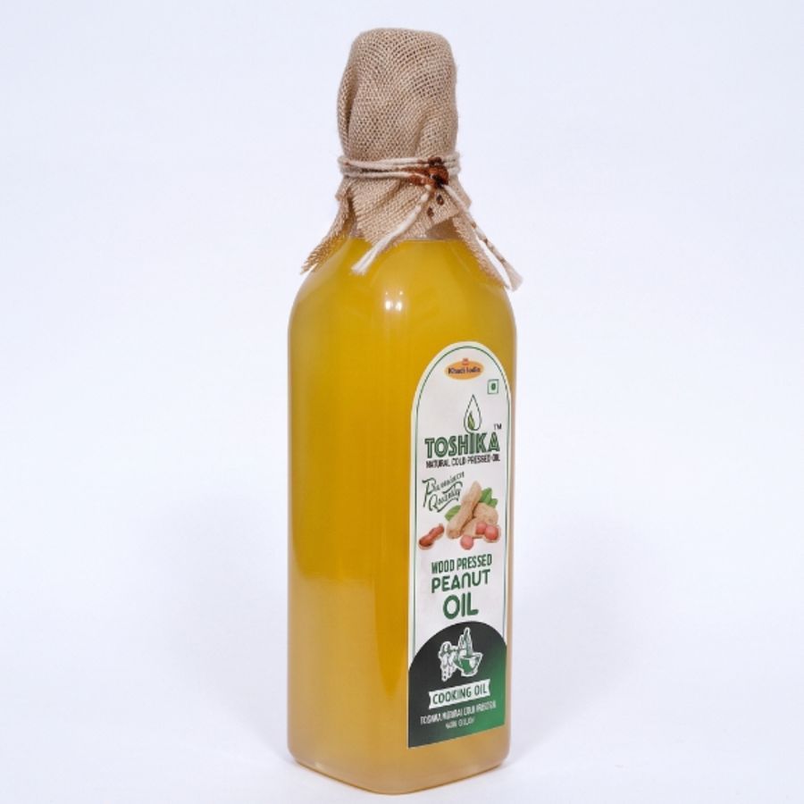 Toshika Wood Pressed Peanut Oil (2 Litres) - 2 L - One bottle view 2