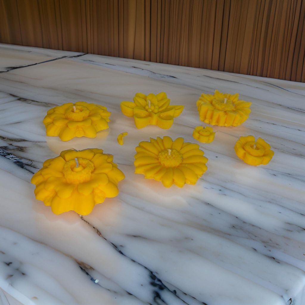 Floating Candle Set of 6 Candle | Diwali Candle SOYA Wax Candle | Organic Candle | view 2