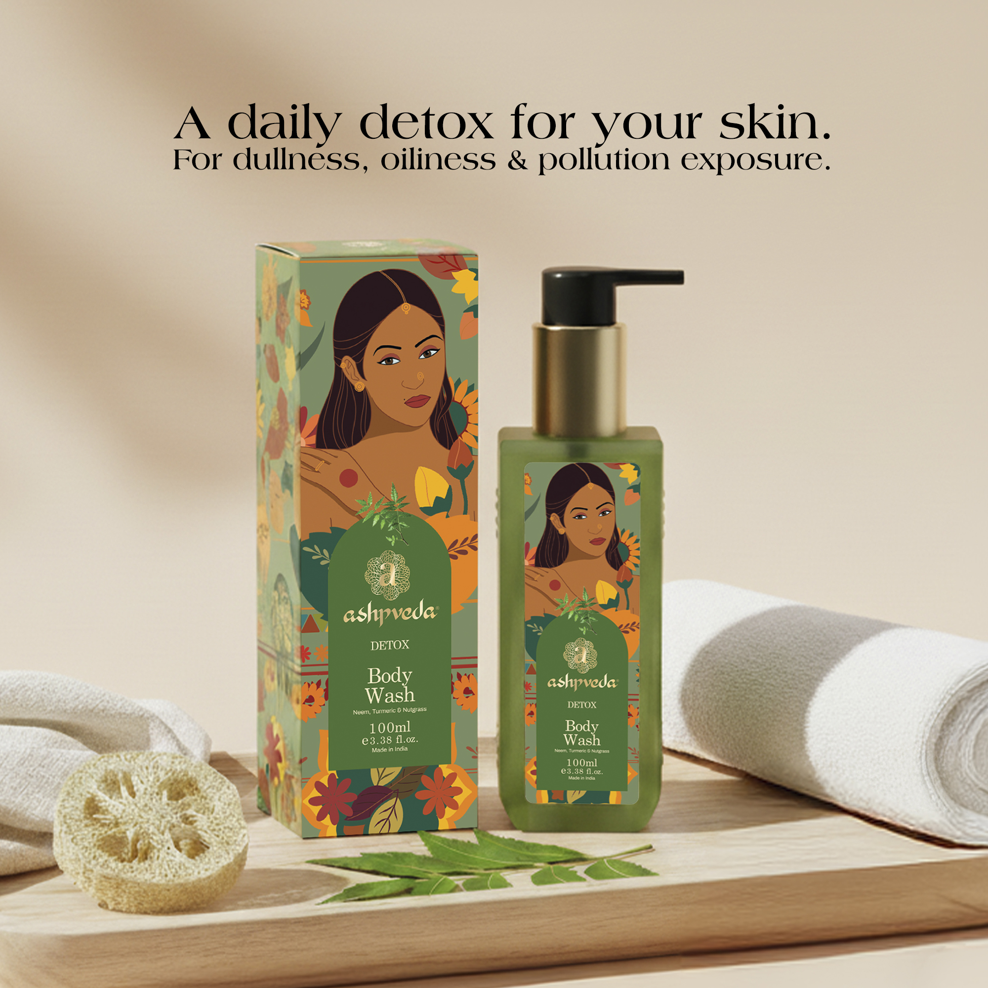 Ashpveda Neem Turmeric Detox Body Wash view 2