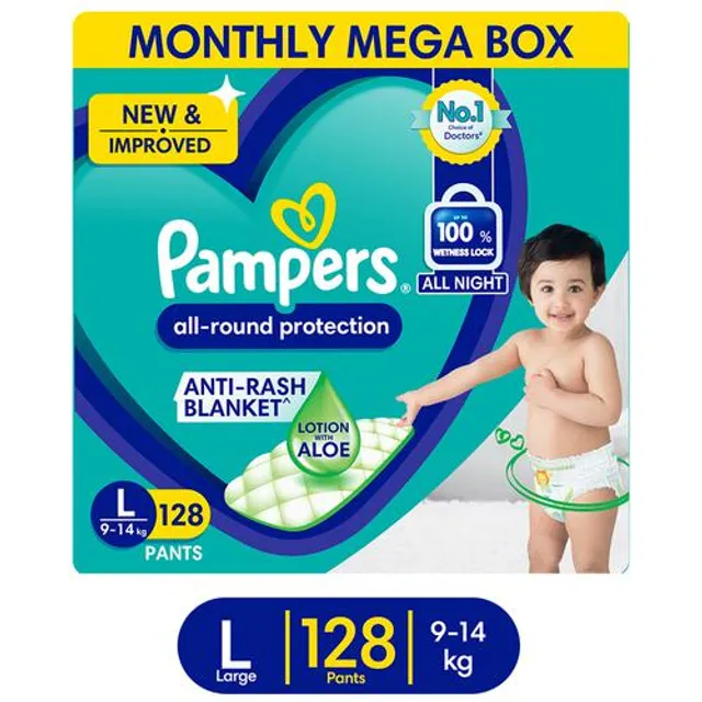 Pampers Diaper Pants Large 128 Pcs