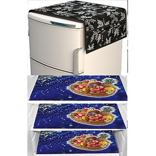 REVEXO Refrigerator Cover (Width: 20 cm, Multicolor) view 2