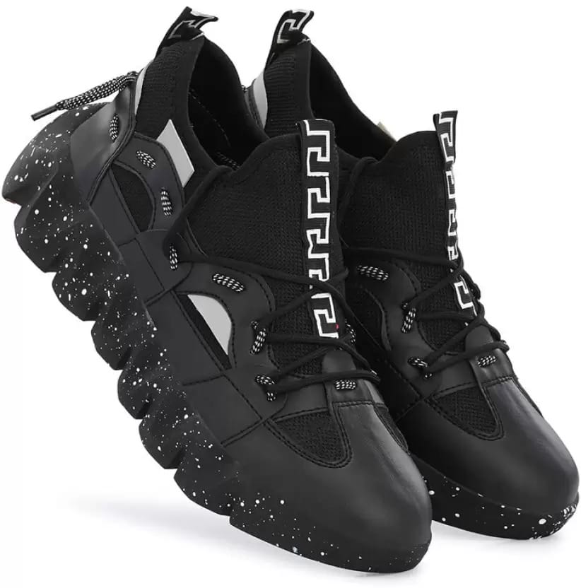 WOYAK Men Mesh Lace-Up Walking Running Jogging Breathable Shoes view 2
