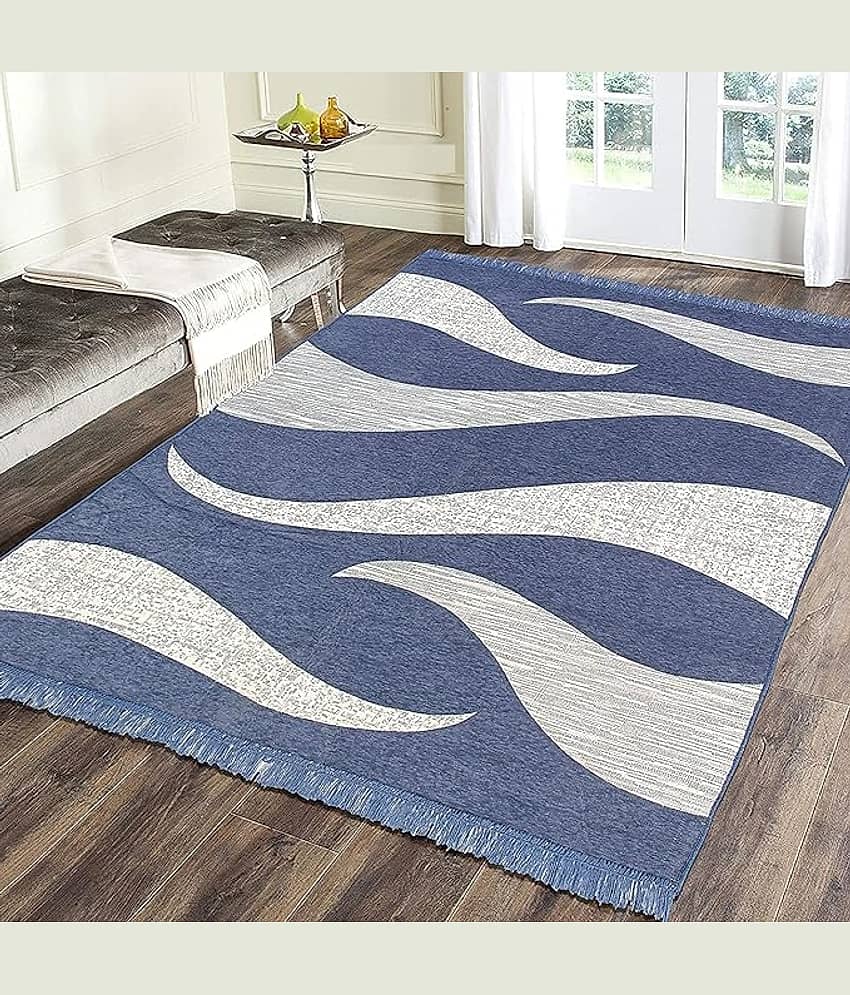 RADECOR Purple Chenille Carpet Others 5x7 Ft