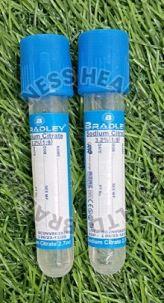 BLOOD COLLECTION TUBE ( VACCUM) DOUBLE CAP SODIUM CITRATE DOUBLE CAP 1 Box 100 Pic