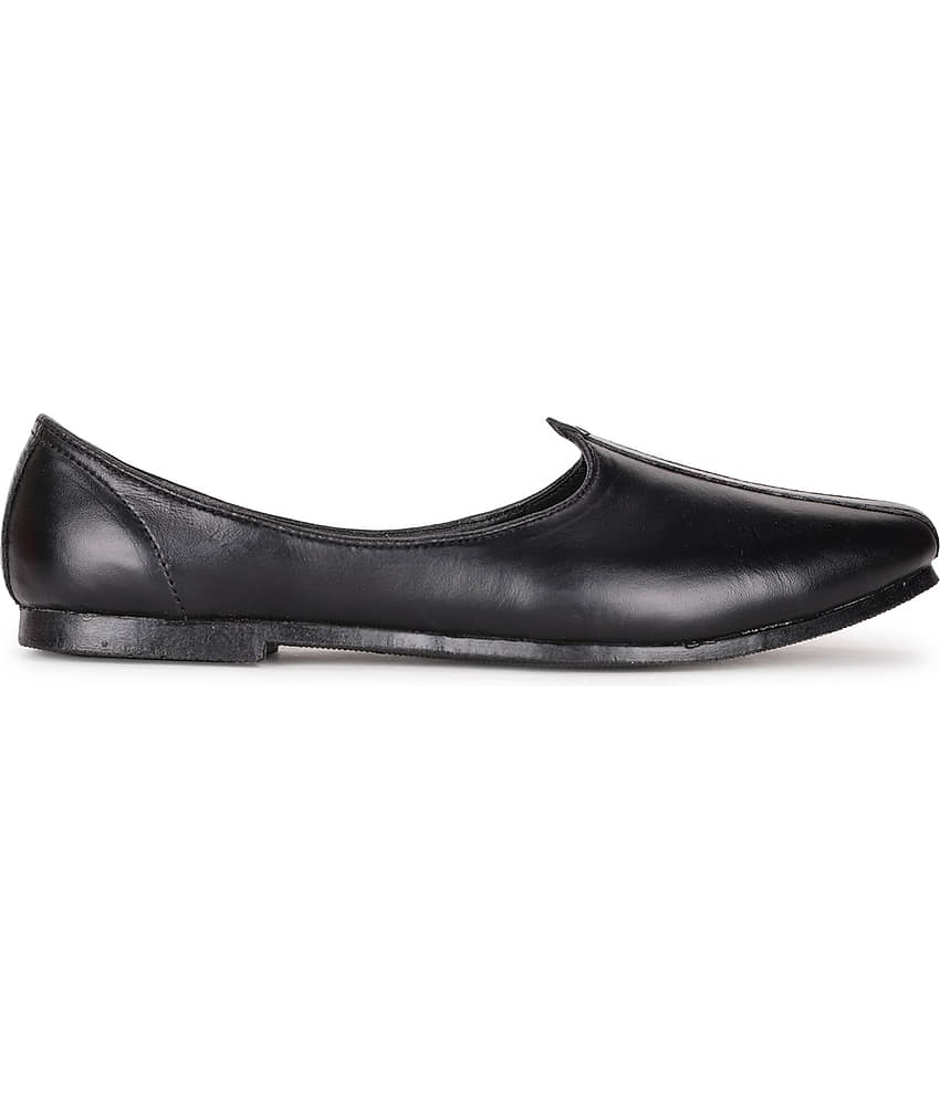 Bata Black Men's Mojaris view 2
