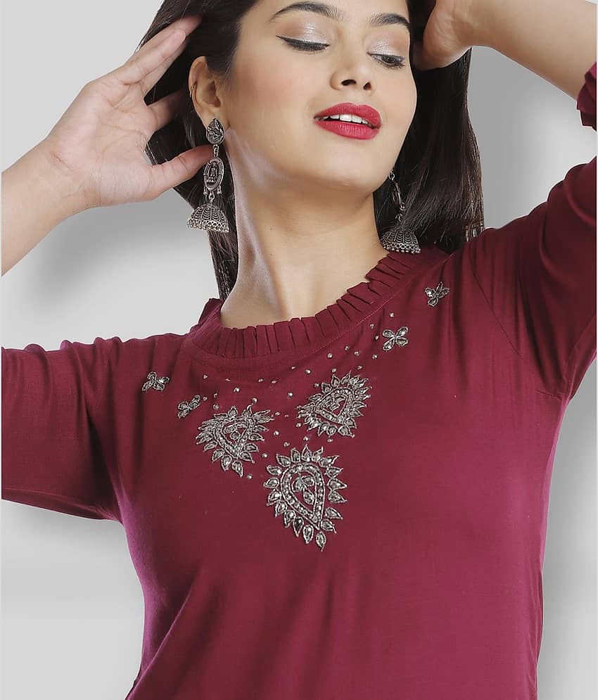Viscose Short Kurti For Women (Pack of 1) view 2