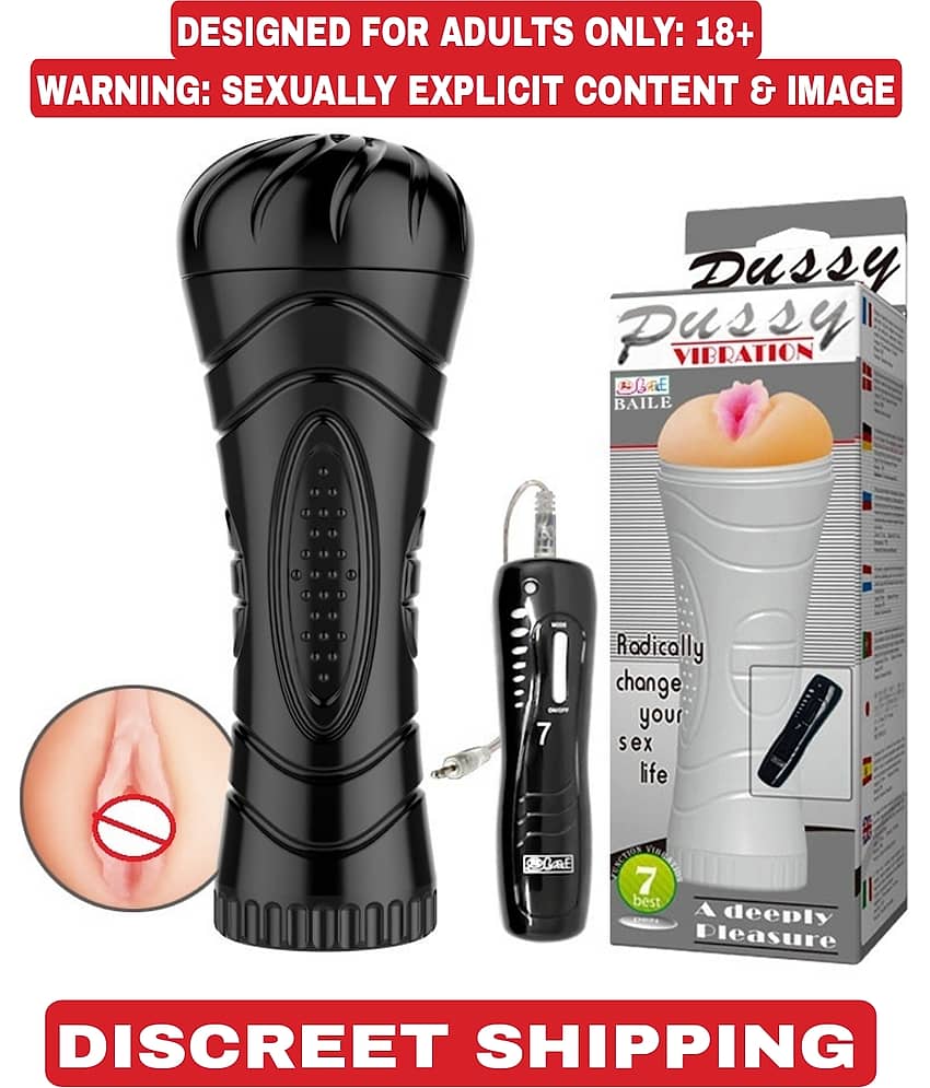 NAUGHTY WORLD Masturbator POCKET PUSSY INCH SOFT & REAL PUSSY SEX TOY FOR MEN + 7 FUNCTION EGG VIBRATION REMOTE AND 10ML LUBRICANT FREE view 2