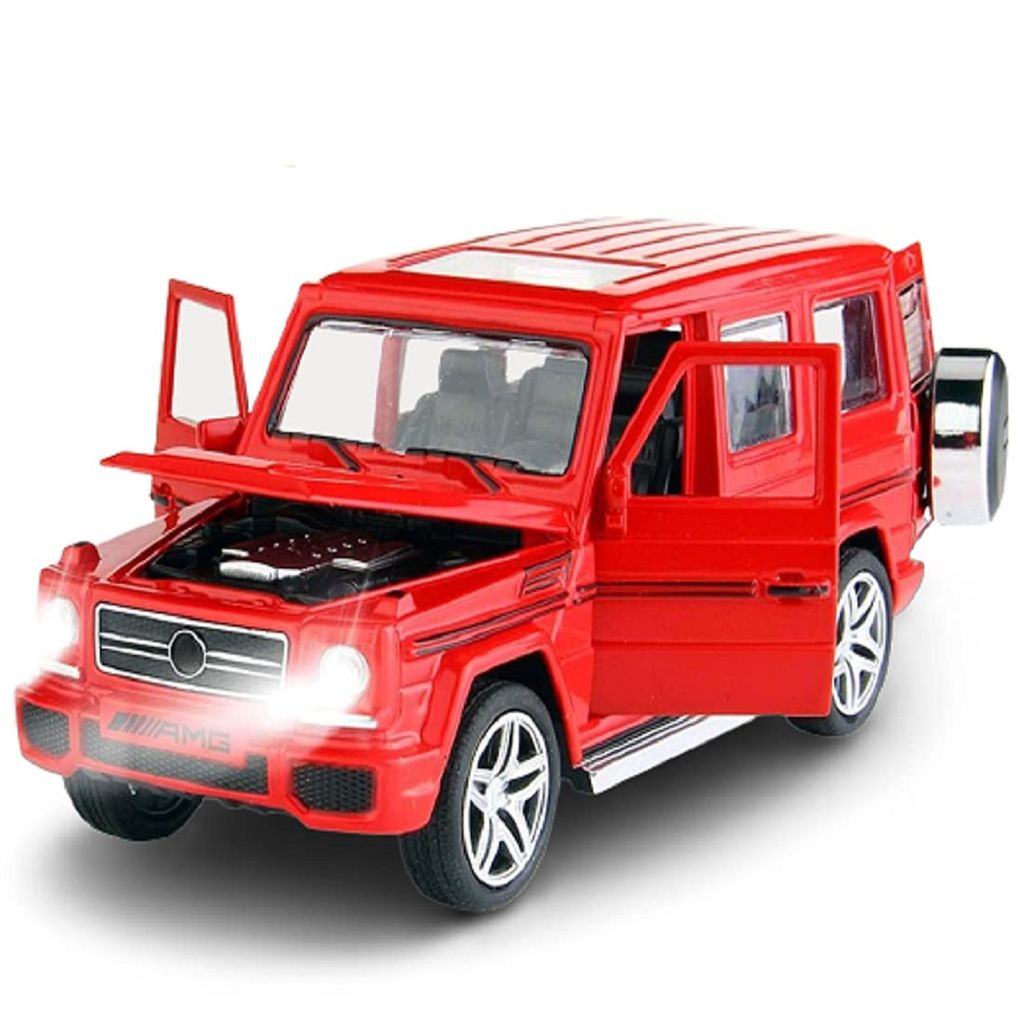 KTRS ENTERPRISE 1:32 Die-Cast Metal MERC-Benz AMG G65 4 Wheel Drive Metal Car Pull Back with 4 Openable Doors & Light, Music Best Toy Gift for Kids view 2