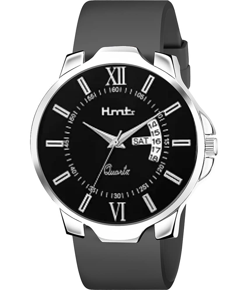 HMTr Black Silicon Analog Men's Watch view 2
