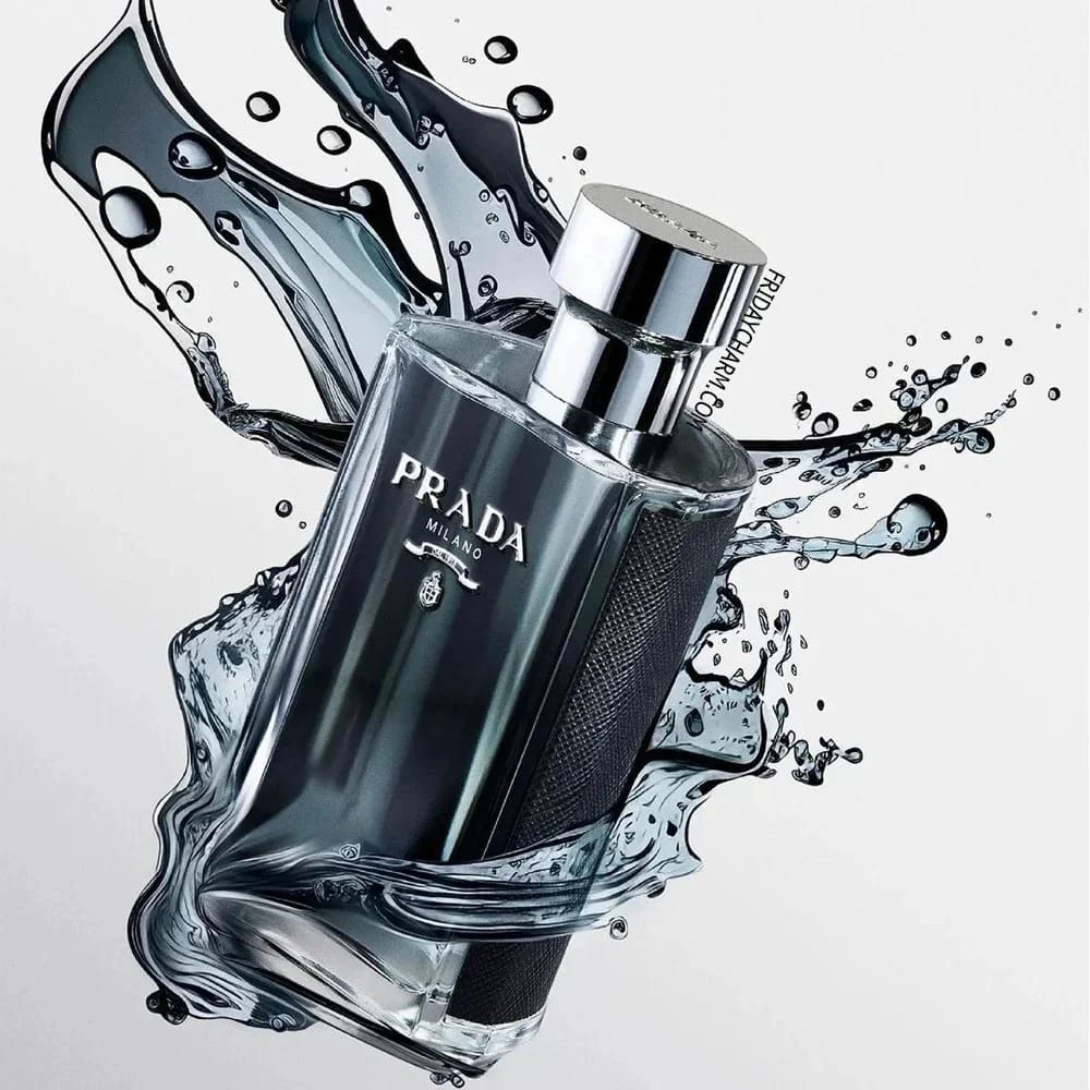 Prada L'Homme Eau De Toilette 100ml for Men Premium Luxury Long Lasting Clean Woody Aromatic Designer Perfume view 2