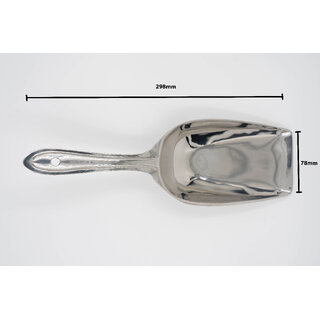 i WARE KkitchenCare Large Atta Scoop/Shovel, Stainless Steel, Silver view 2