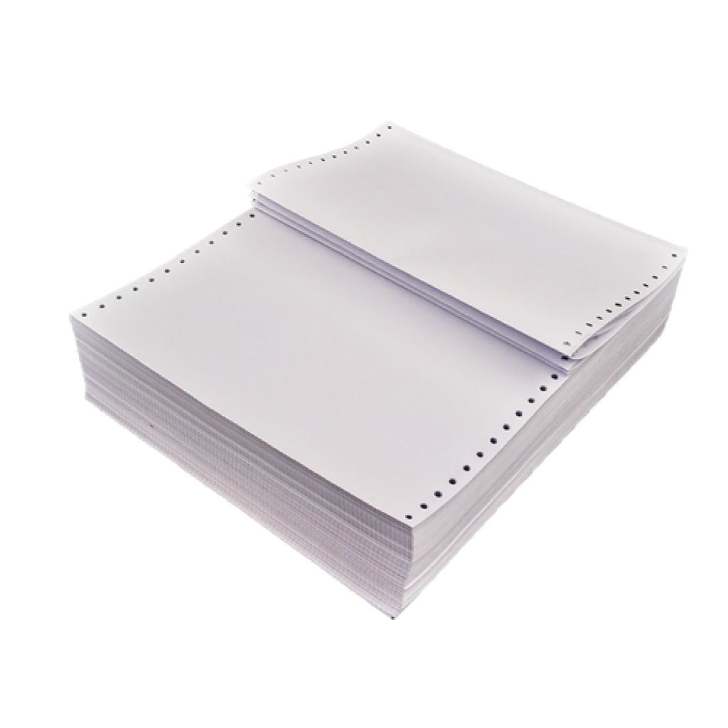 Dot Matrix Printer Continuous Feed Computer Paper - 10" x 12", 6 Inch Cut Tractor Feed Paper for Dot Matrix Printers 1000 Sheet 60 GSM White