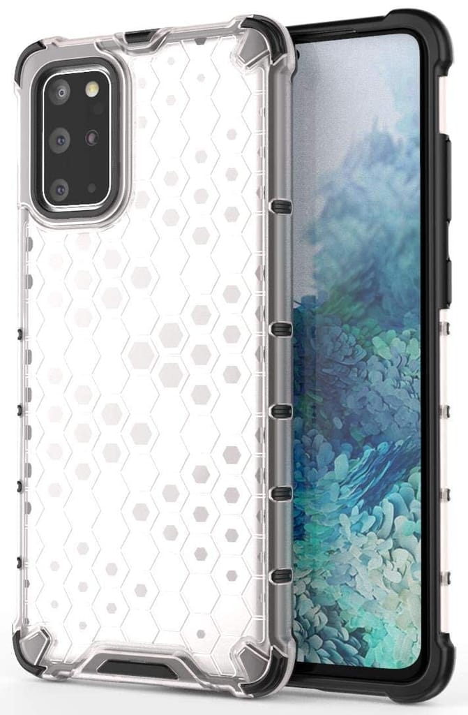 Faircost Hybrid Shockproof Back Cover for Samsung Galaxy S20 Plus Hard Outside Soft Inside- (Polycabonate::Transparent) view 2