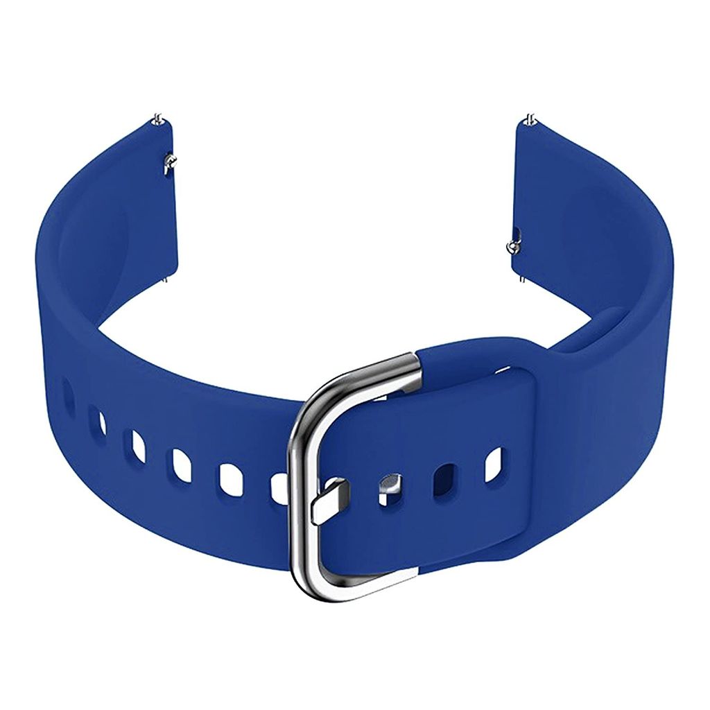 19mm Silicone Band Compatible with Boat, Fire Boltt, Noise, Dizo, Beatxp, Fast-Track, Ptron, Amazfit & All 19mm Smartwatches Compatible (Blue) view 2