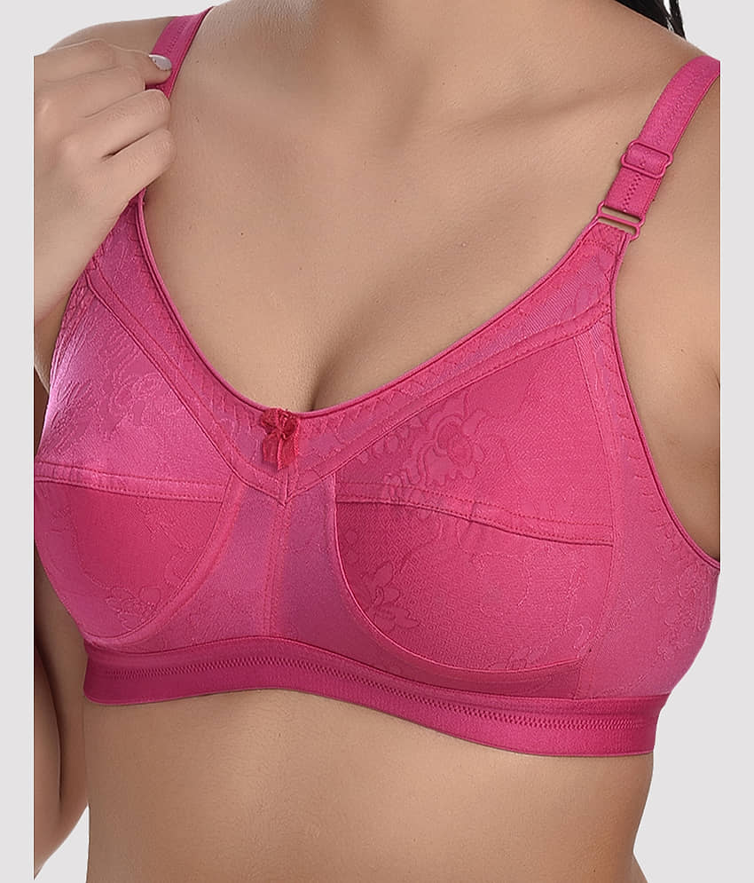 LadySoft Cotton Blend Non Padded Women's Everyday Bra ( Coral ) Mehbooba-Rani view 2