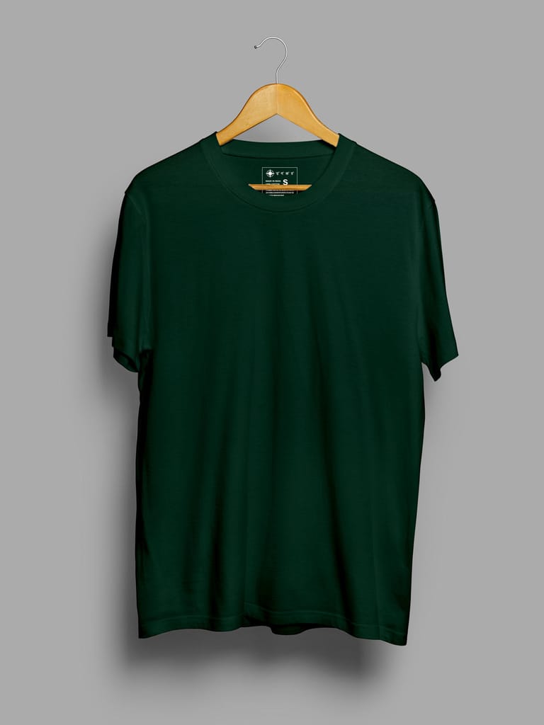 Forest Green | Plain T shirt view 2