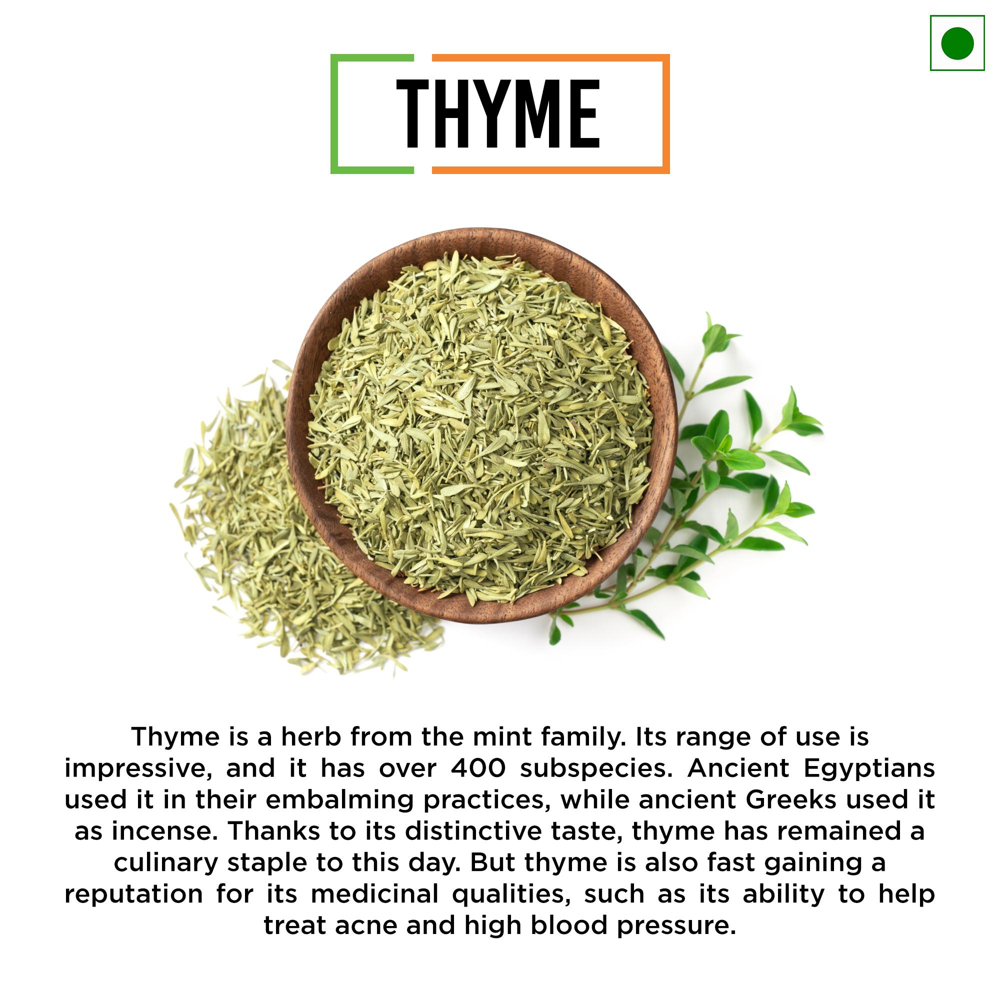 Chef Urbano Herbs Thyme Sprinkler 25 Gms (MRP: Rs. 110/-) view 2