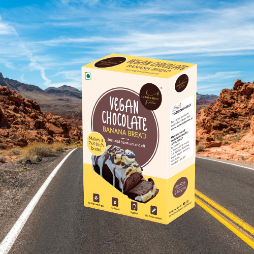 Indulgence Vegan No Maida Chocolate Banana Bread Mix 240 gms view 2