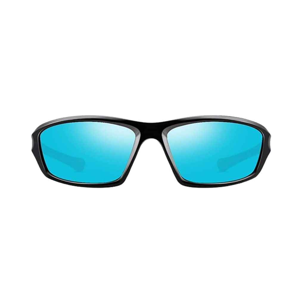 4Flaunt UV Protected & Polarized Sports Sunglasses | Lightweight, Durable & Stylish Glasses For Men & Women | Suitable For Night Driving Fishing Cycling Sports Activities (Blue Mirrored) view 2
