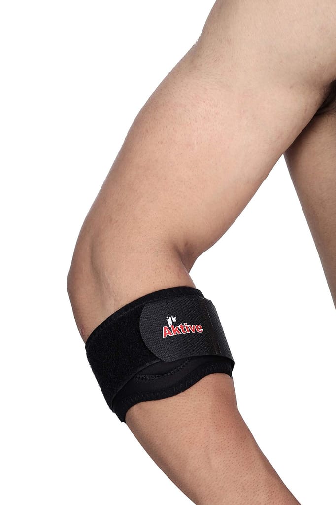 Aktive Support 524 Tennis Elbow Support - Free Size (Black) view 2
