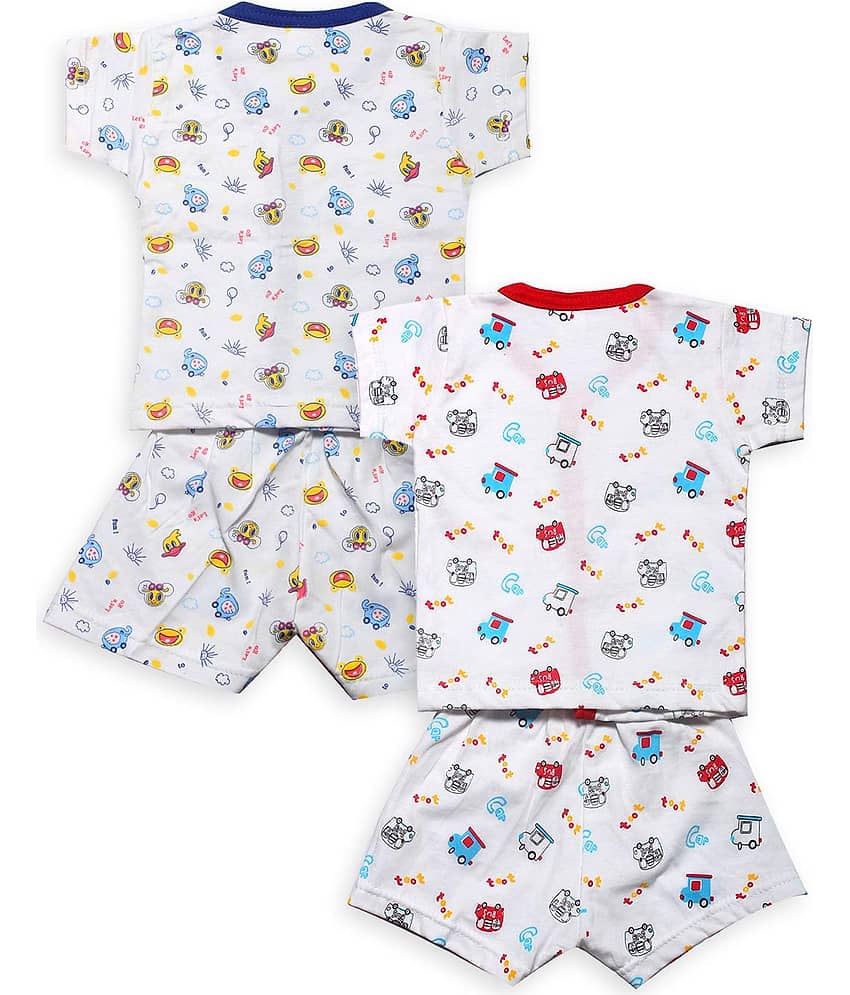 INFANT Unisex for Baby 100% Cotton T Shirts & Shorts ( Multi ) view 2