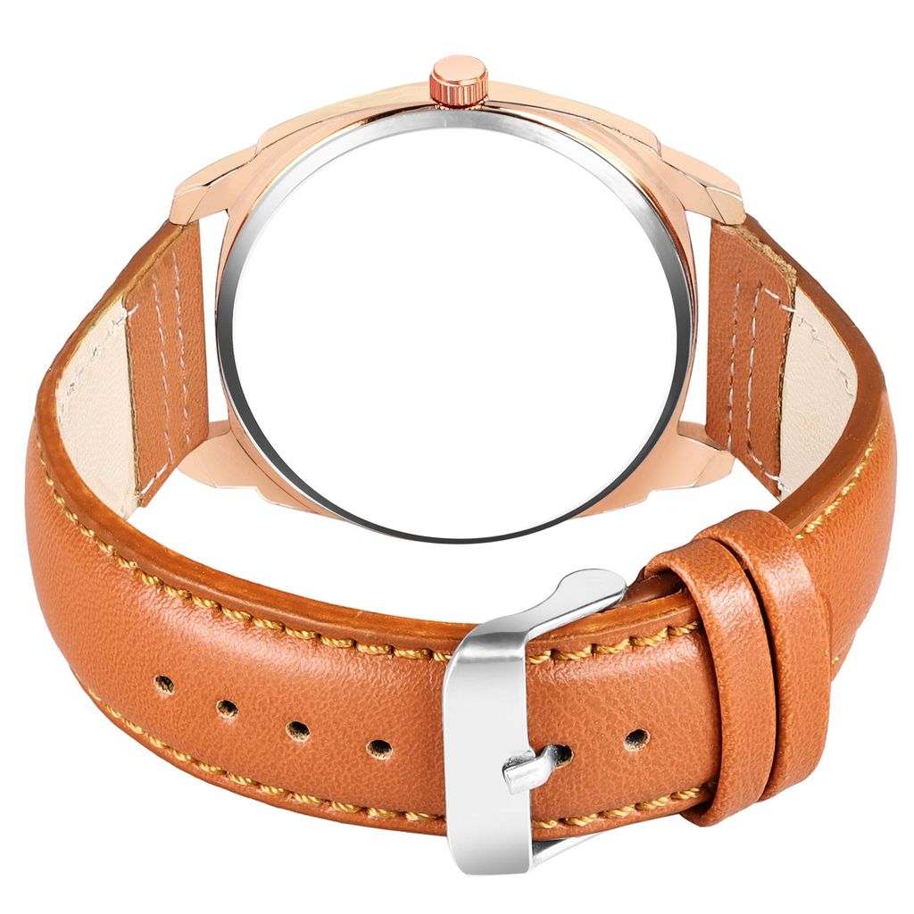 White Cubic Designer Printed Dial Analog Watch for Men LR90 view 2